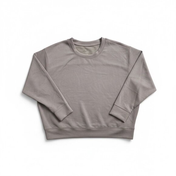 A New Day Womens Brownish Gray Pullover Sweatshirt Round Neck Relaxed Fit XXL - Picture 4 of 8